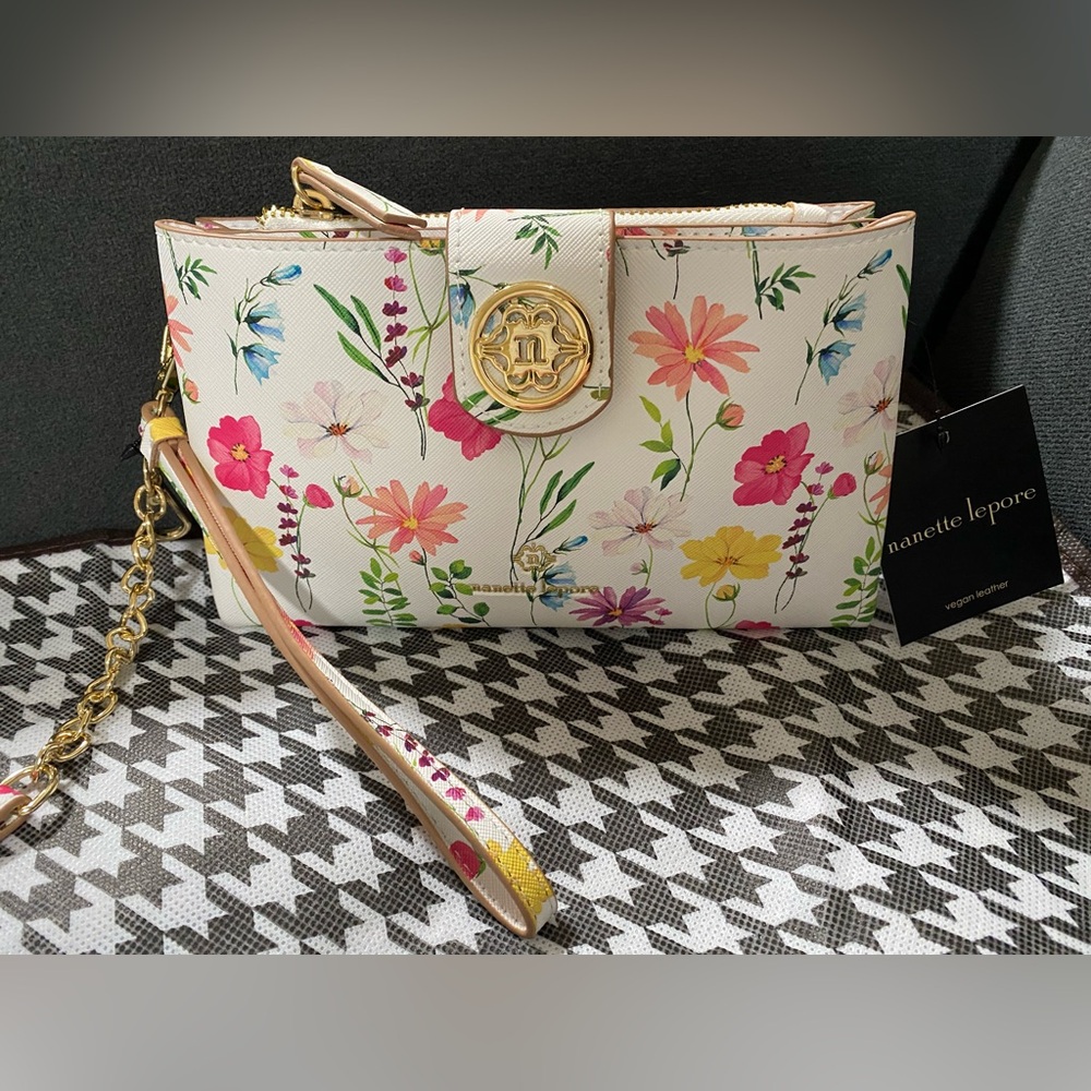NWT Nanette Lepore Francine Wallet/Clutch/Crossbody On A Chain - Picture 8 of 13
